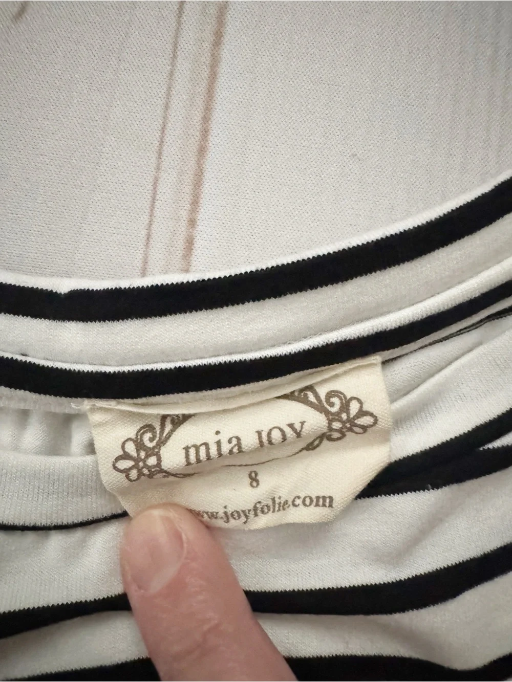 Mia Joy High-Low Striped Tunic Top